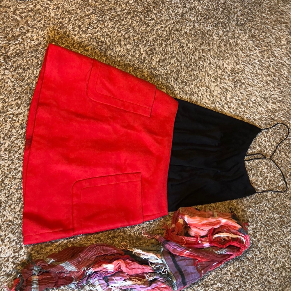 Complete outfit skirt, shirt and scarf